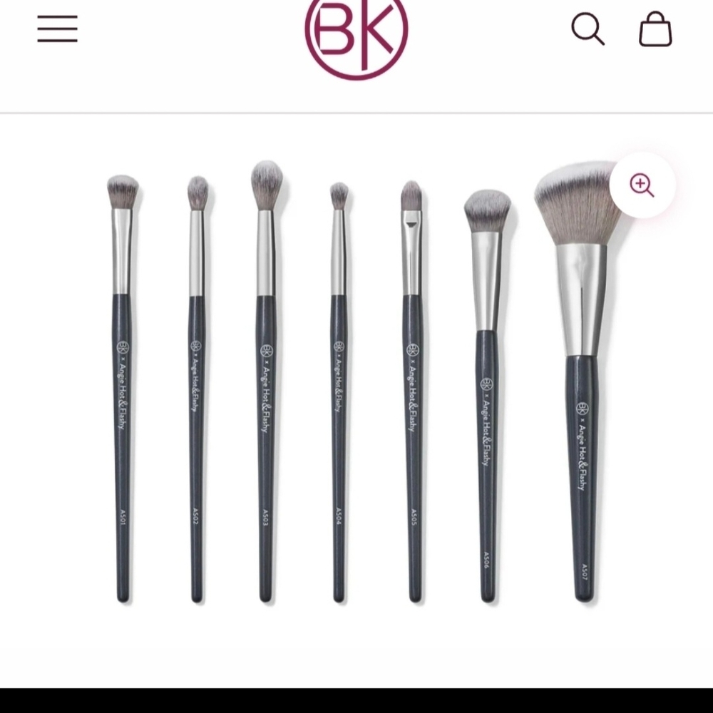 Angie Makeup Beauty Brush Set - Black and Silver - Picture 5 of 5